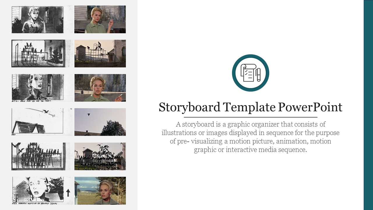 Impressive Storyboard Template PowerPoint Slide Design
